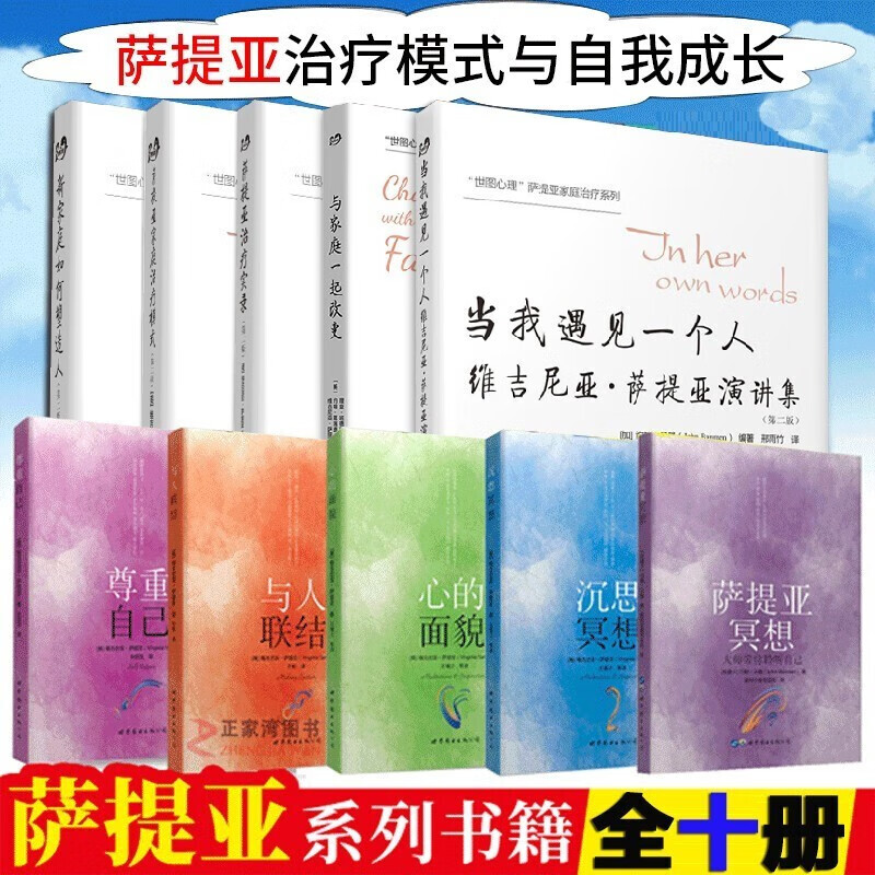 萨提亚系列书【全十册】萨提亚家庭治疗模式+新家庭如何塑造人+尊重自己+心的面貌+沉思冥想+与家庭一起改变