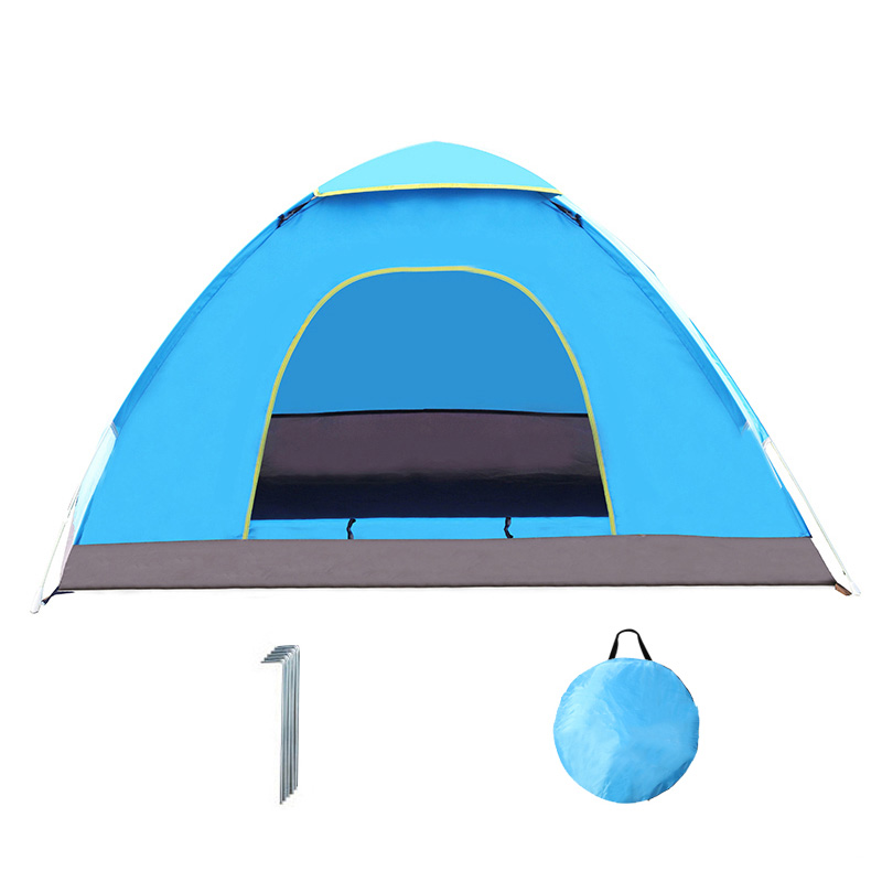 海笛 单开门蓝色1-2人 全自动加厚防雨晒超轻便速开帐篷myn9011