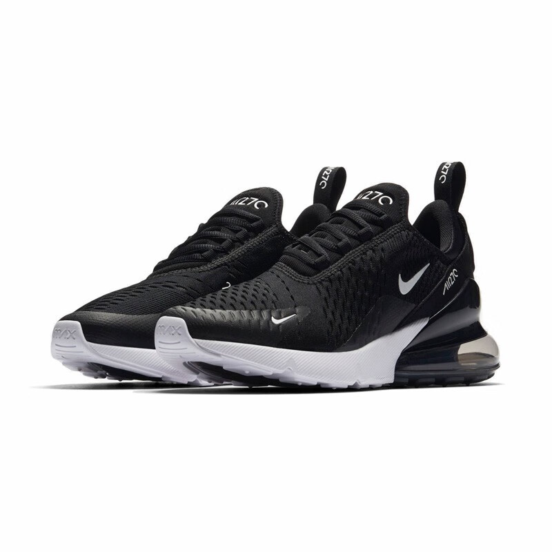 耐克nike air max270 大气垫 奥利奥黑白跑步鞋 运动鞋 女鞋 ah6789