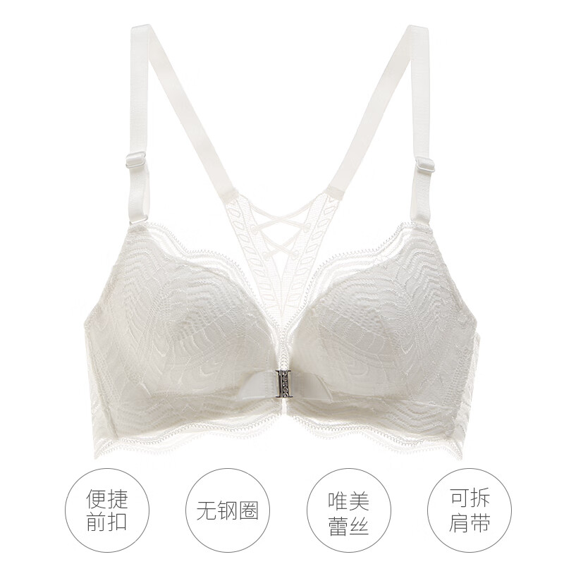 怡兰芬美背内衣女性感小胸文胸白色85A-价格走势和销量分析