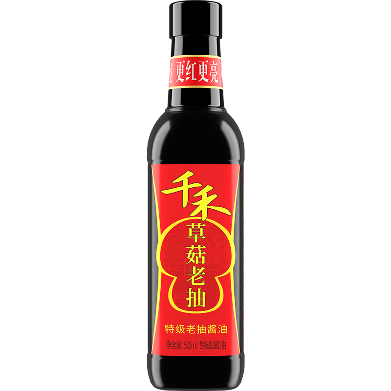 千禾 草菇 特级老抽酱油 500ml