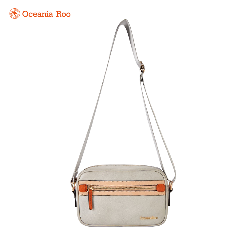 oceania roo澳洲袋鼠休闲炫酷可斜跨胸包ds-g6034 浅灰色