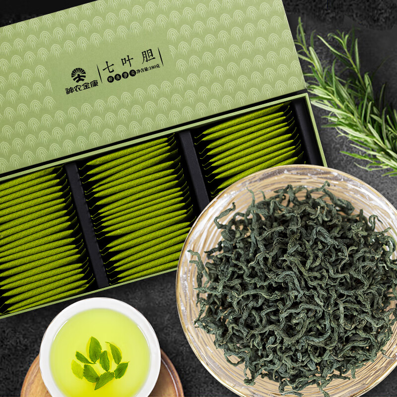 【滋补礼盒】神农金康绞股蓝 芽尖级七叶胆180g大礼盒 养生茶