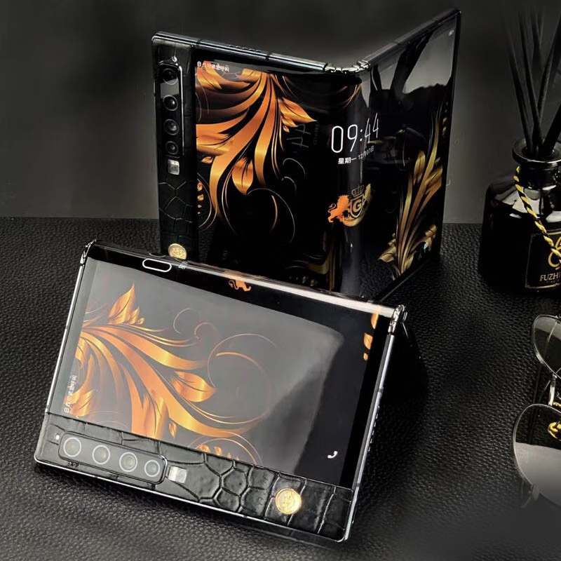 克里特折叠屏5g手机詹姆士v11v高端商务双屏超薄手机全网通骁龙865 1.