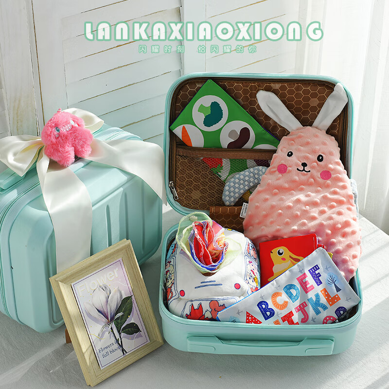 0-1岁满月用品到2-3岁益智早教布书玩偶 格林童话玩具大礼包(粉兔) 59