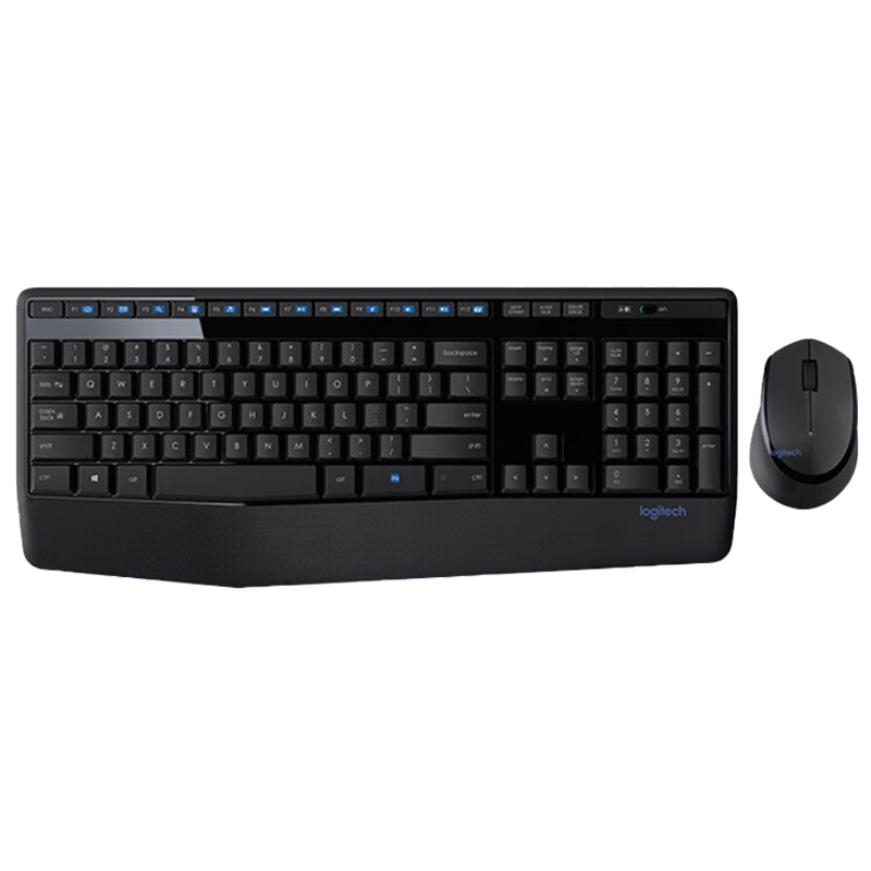 罗技（Logitech）MK345无线键盘鼠标套装 台式机键鼠套装电脑笔记本家用办公游戏 黑色