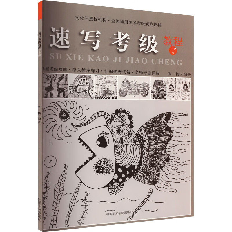 速写考级教程 1-6级 张楠 编 书籍 