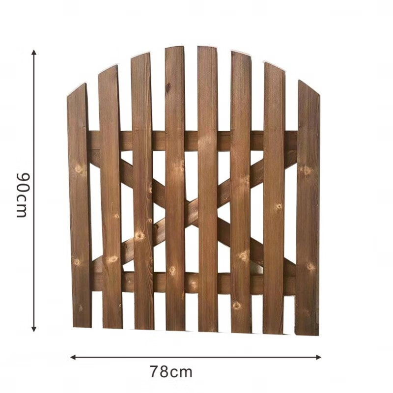 艾风格(aifengge)户外防腐木围栏实木栅栏门单双开门花园庭院公园篱笆