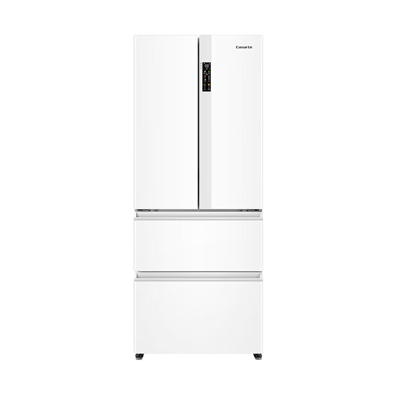 卡萨帝（Casarte）冰箱 418升零距离自由嵌入式风冷无霜一级变频节能多门家用大容量电冰箱 法式四开门 彩晶玻璃面板 纯白系列