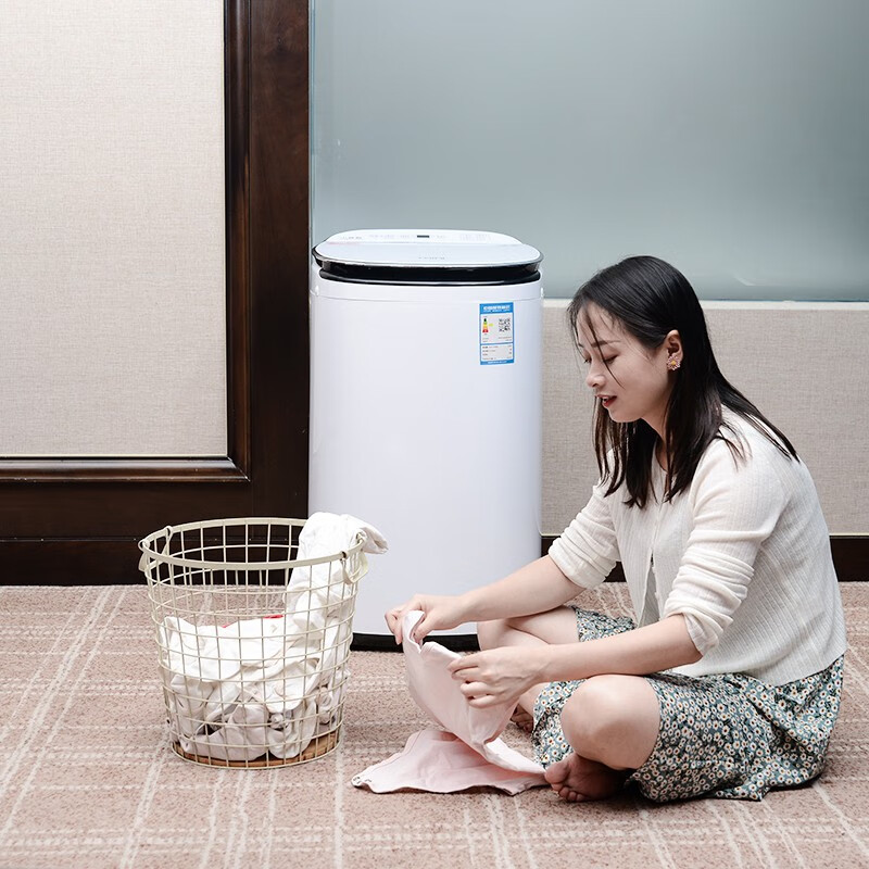 小黄鸭迷你高温煮洗3kg婴儿洗衣机全自动杀菌除螨蓝光智能热烘干一体机家用5公斤儿童小型宝宝家用风干 3.5kg全国联保+90°高温煮洗+风干+白