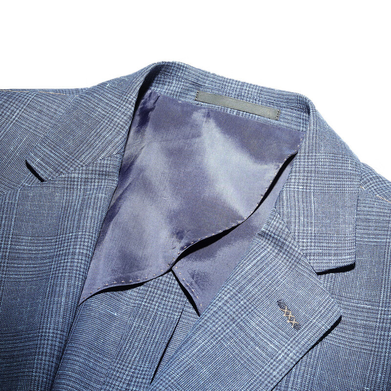 MAYOR男装春季Loro piana进口面料商务休闲舒适正装西服单西男 蓝色 175/104A(52EXC)