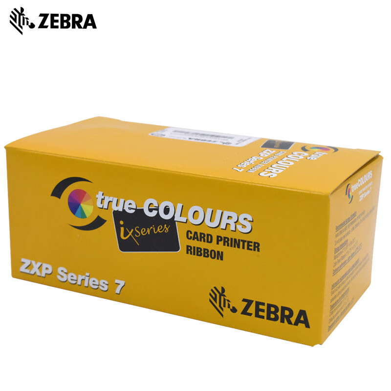 斑马（ZEBRA）色带原装耗材 ZXP Series 3C证卡打印机专用 ZXP3制卡机制证彩色带 ZXP7黑色带-711CN
