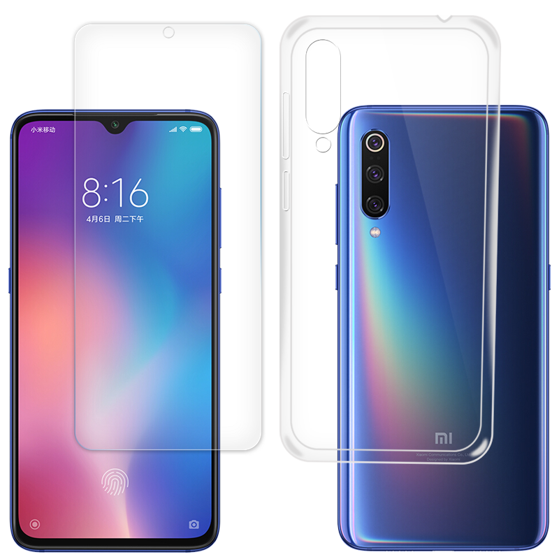 拓蒙 小米mi9透明壳小米九全包高清手机壳简约防摔硅胶软壳纤薄透明男