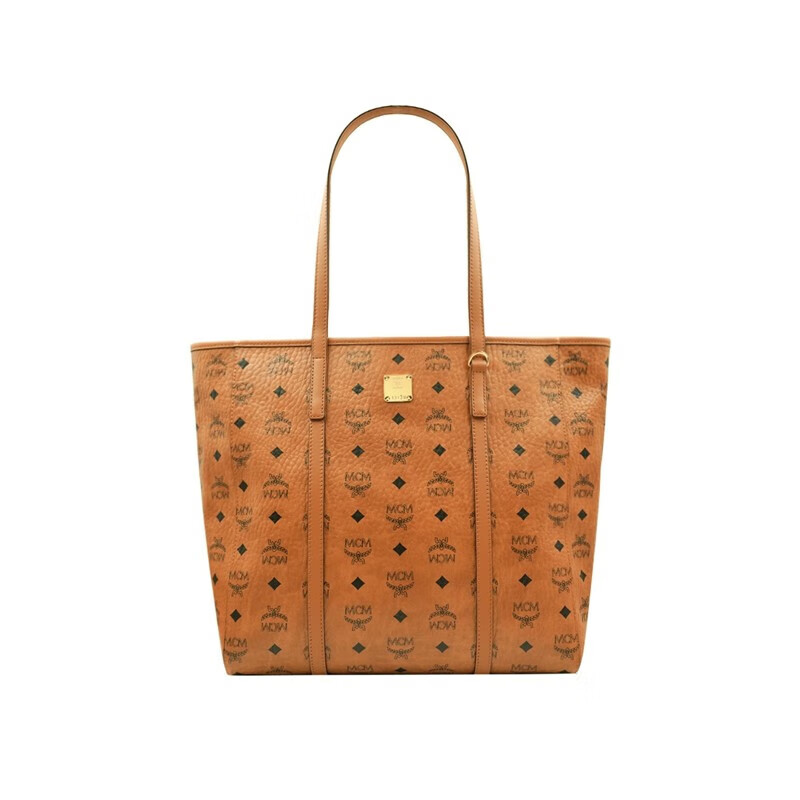 mcm 女士双面印花单肩手提包托特包 干邑色mwpaatn03co001 其它