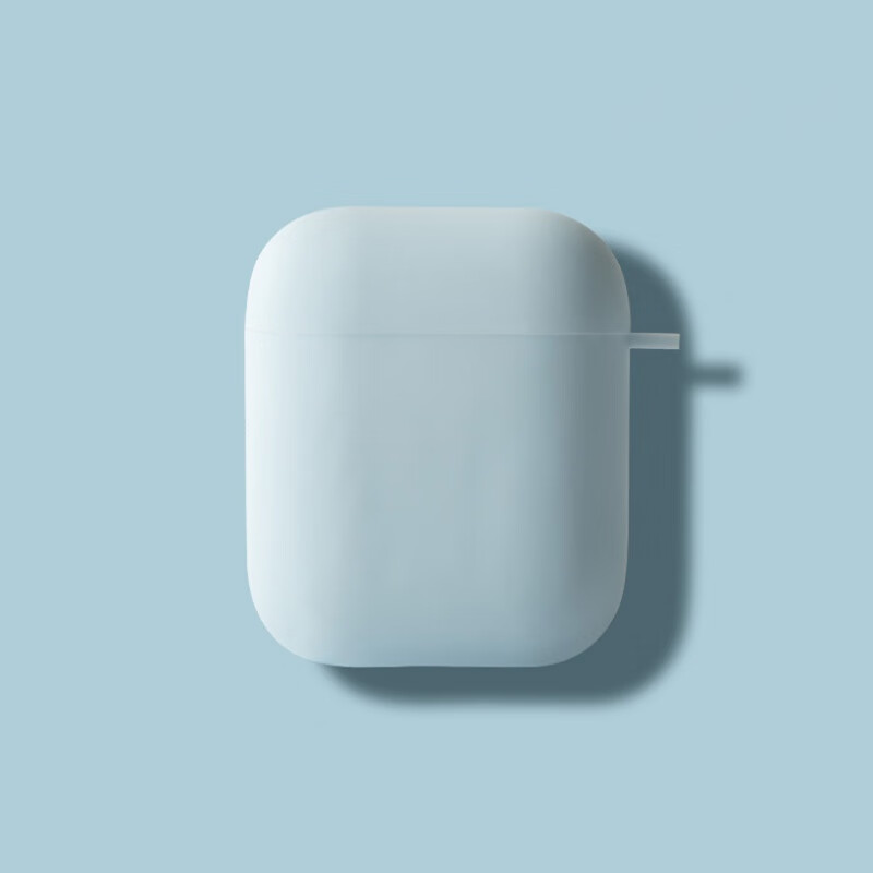魔杰乐 适用于airpods保护套airpodspro耳机套苹果airpods2蓝牙耳机壳纯色硅胶软 苹果Airpods1/2代【纯色天蓝】