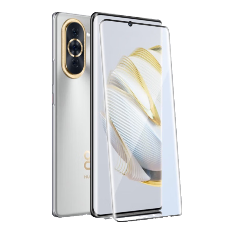 暴走【2片装-贴坏包赔】适用华为nova10钢化膜 HUAWEI nova10手机膜 曲面全屏高清防磨抗指纹贴膜