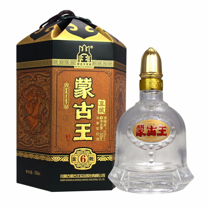 蒙古王精品52度酒报价图片