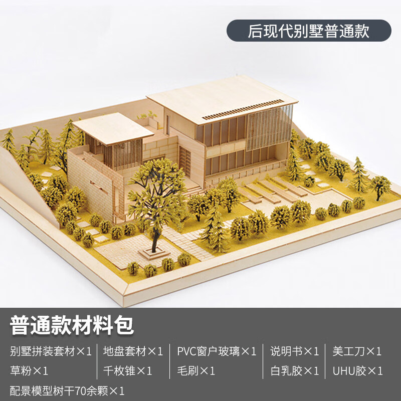 城市模型沙盘diy手工拼装制作模型 沙盘建筑场景材料包套装 创意摆件