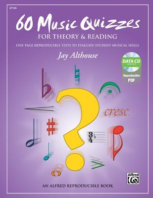 预订 60 music quizzes for theory and reading: one-pa