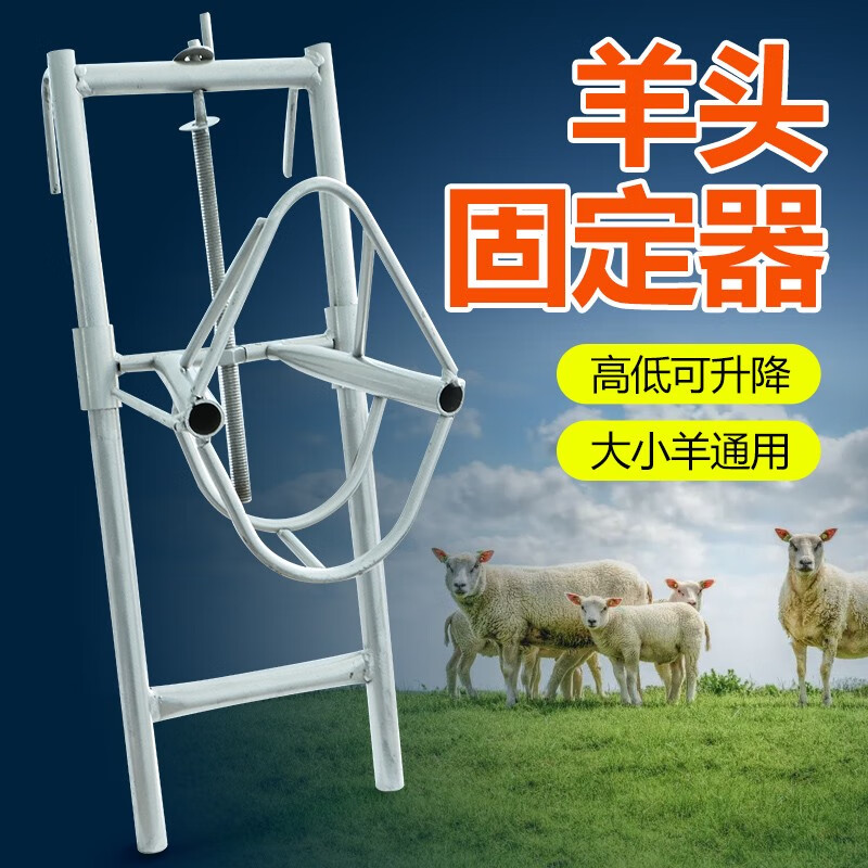 牧克斯羊头固定架剪羊毛架子升降羊用固定器打针保定架挤羊奶推毛羊
