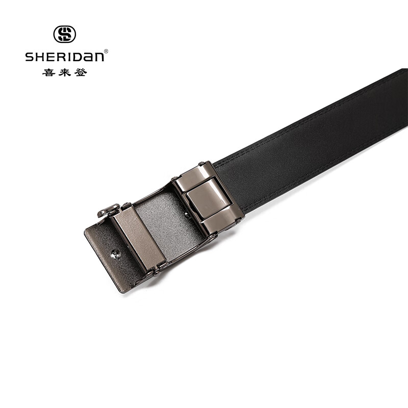 喜来登（SHERIDAN） 男士皮带 时尚牛皮腰带 商务休闲自动扣裤袋 礼盒装  NL190453S