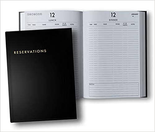 预订reservations book: hardcover restaurant reservat