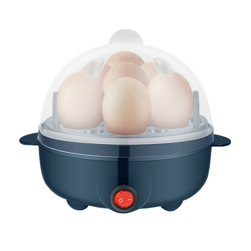 麦卓煮蛋器蒸蛋器煮鸡蛋羹家用迷你防干烧自动断电煮蛋锅蒸鸡蛋玉米 蓝色单层