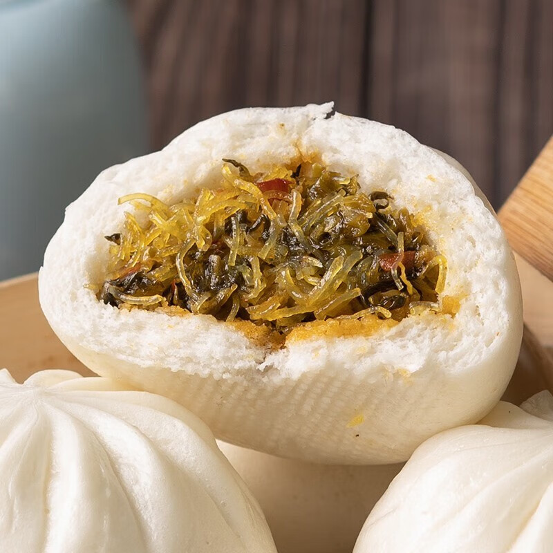粮觅包子早餐半成品青菜包酸菜粉丝包大肉包懒人速冻食品加热即食