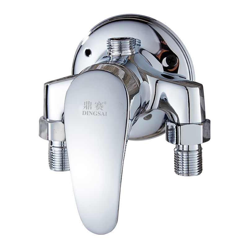 脉秀全铜明装淋浴冷热水龙头花洒套装 太阳能电热水器明管混水阀开关