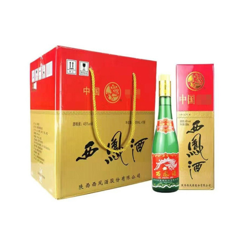 闭眼买,京喜app:西凤酒 绿瓶盒装 凤香型白酒 55度原箱6瓶 礼盒装
