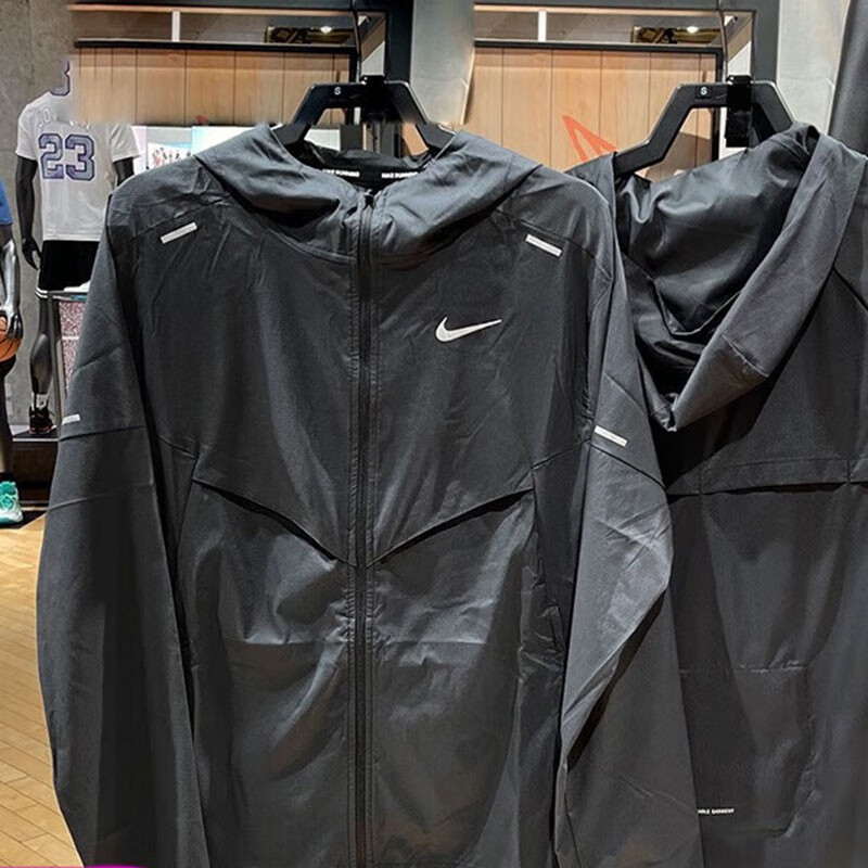 外套男装春秋冬季新款bigswoosh运动服休闲连帽梭织夹克