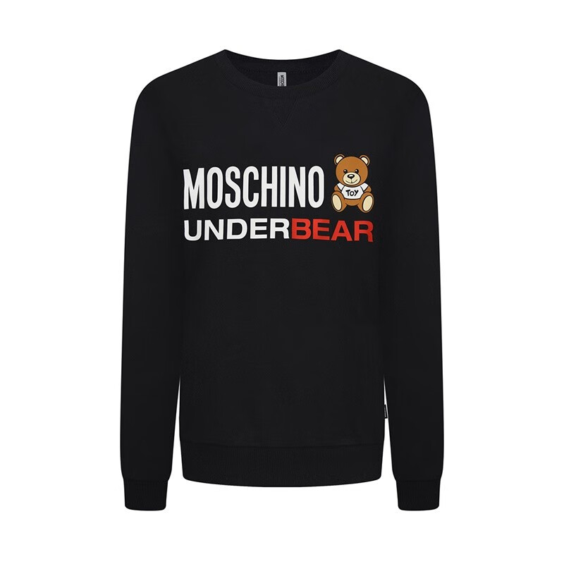 莫斯奇诺（moschino）女士小熊字母logo印花系列棉质卫衣 Z A1709 9012黑色 M