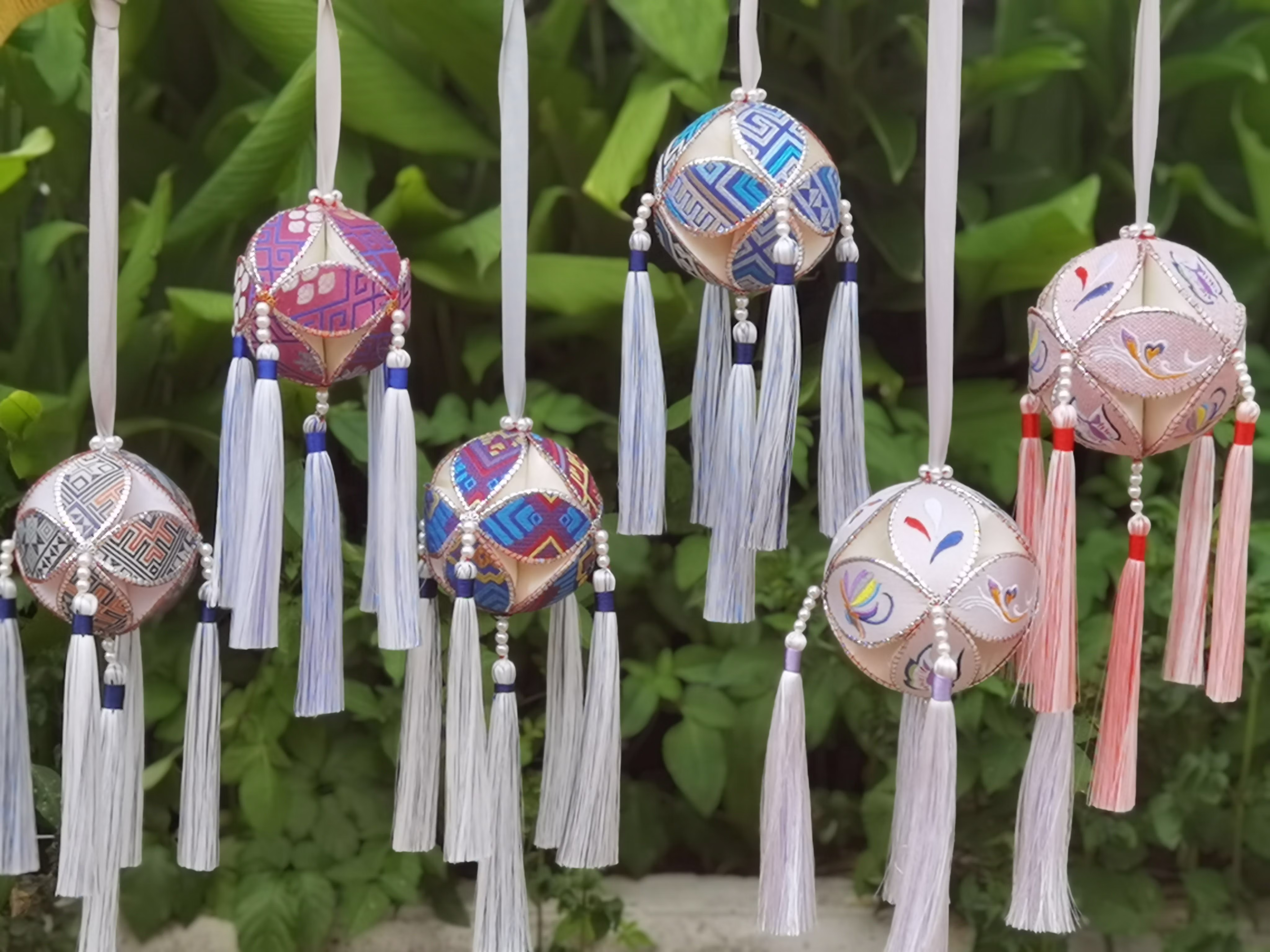 姒桀广西壮族手工绣球三月三绣球舞蹈道具民族特色手工艺品刺绣挂件