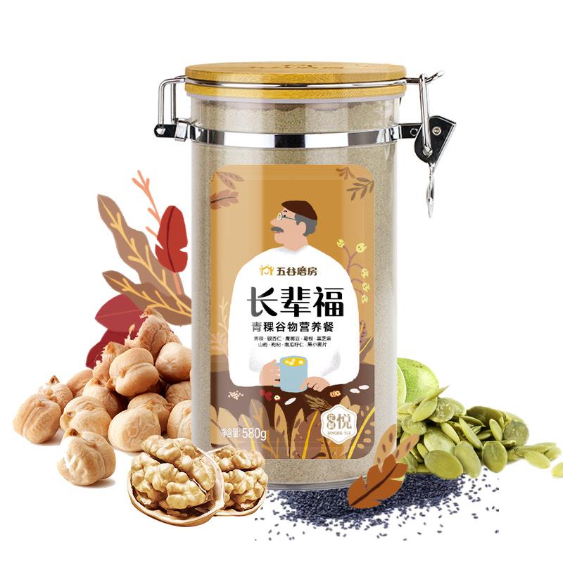 五谷磨房长辈福青稞谷物黑芝麻山X营养代早餐粉580g价格走势及口碑评价|冲饮谷物历史价格走势图