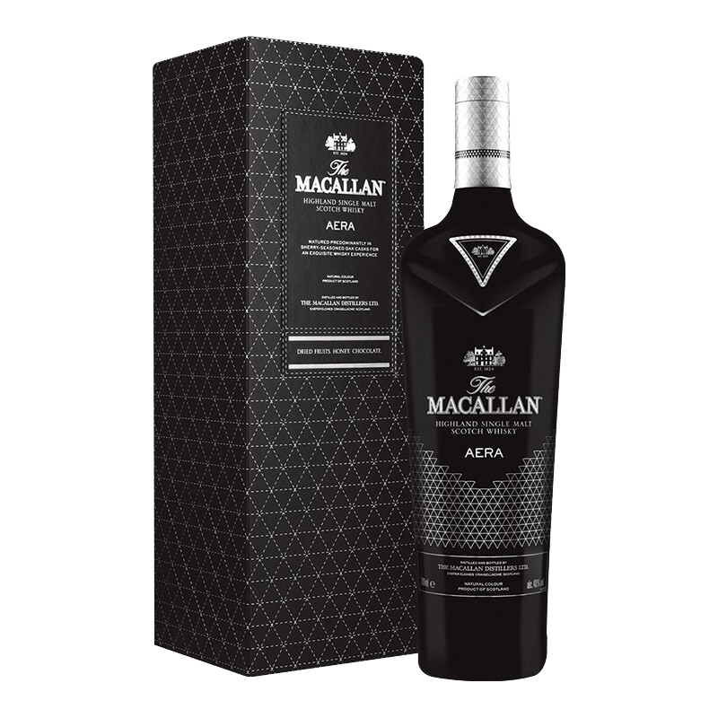 麦卡伦（MACALLAN）御黑 苏格兰单一麦芽威士忌 700ml 40度 礼盒装