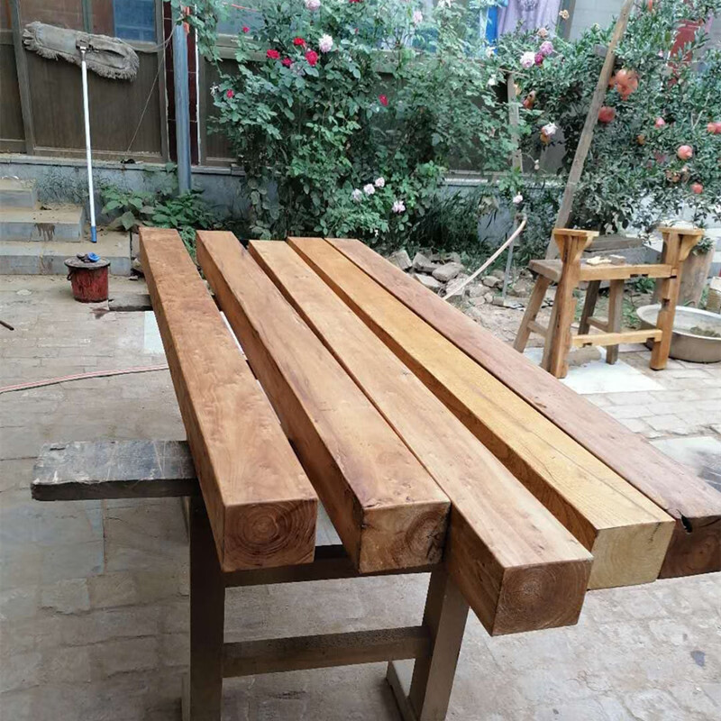 tlxt老榆木旧方子风化方料实木老木料木方房梁木木材原木隔断立柱实木