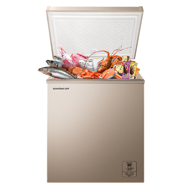 容声（Ronshen） 145升低霜小型冰柜家用单温冷柜一级能效节能小冰箱 冷藏冷冻单温冷柜 BD/BC-145MSYA