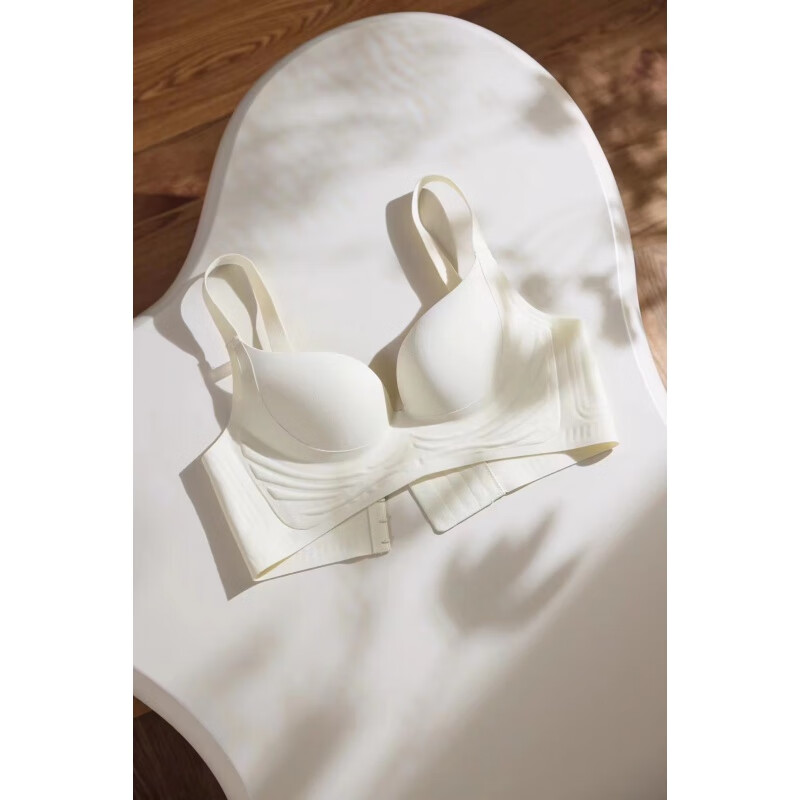 女神内衣女小胸聚拢显大上托收副乳防下垂无痕无钢圈文胸 白色单件 m