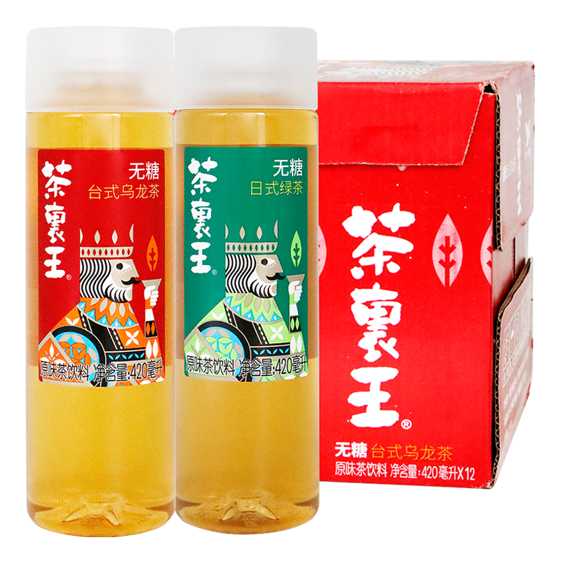 新品茶里王日式绿茶台式乌龙茶饮料 台式乌龙茶420ml*4瓶