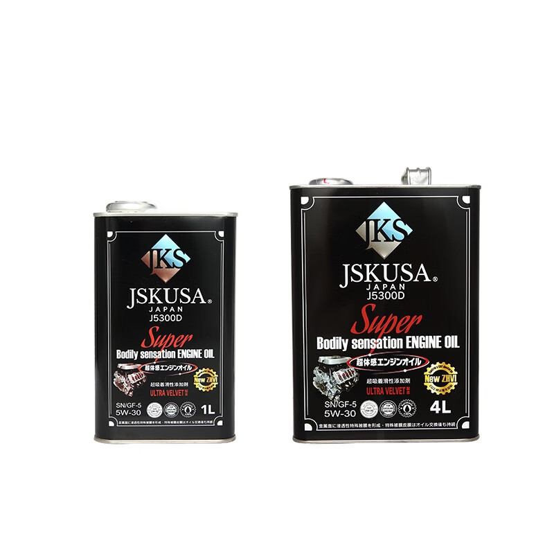 JSKUSA日本原装进口JKS全合成机油四季通用汽车发动机润滑油5W30四升装
