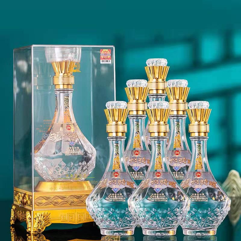 老窖 泸州特酿璀钻 浓香型高度白酒 年货送礼婚宴喜酒礼盒装整箱 42度