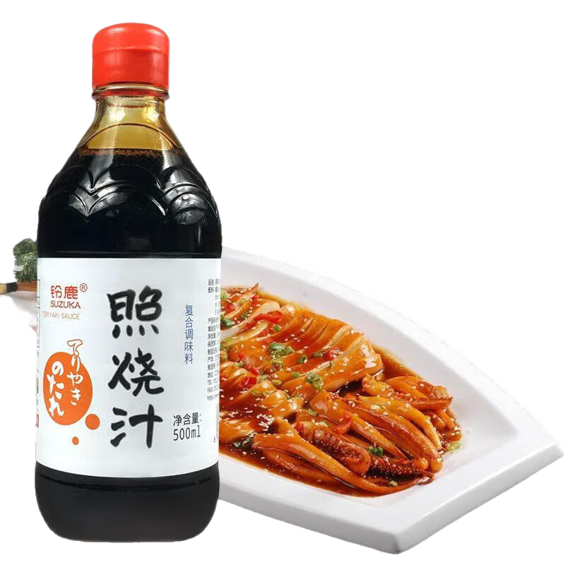 鈴鹿照燒汁日式燒烤醬汁料理調(diào)味燒烤肉叉燒章魚小丸子配料 500ml