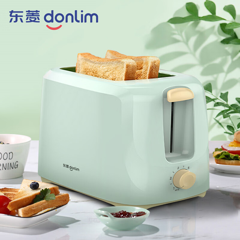 【专享】东菱（Donlim）面包机多士炉不锈钢内胆烤面包片机2片烤吐司机多功能三明治早餐机 TA-8600