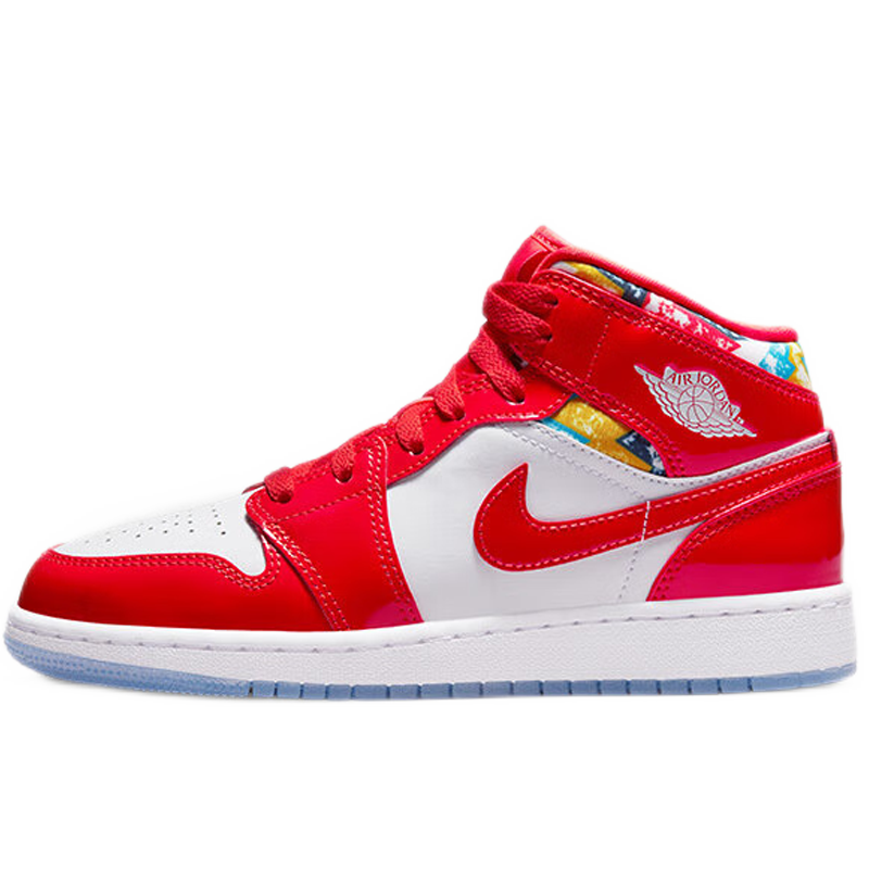 nikeairjordan耐克大童鞋男女童运动鞋aj1青少年儿童中高帮休闲板鞋dc