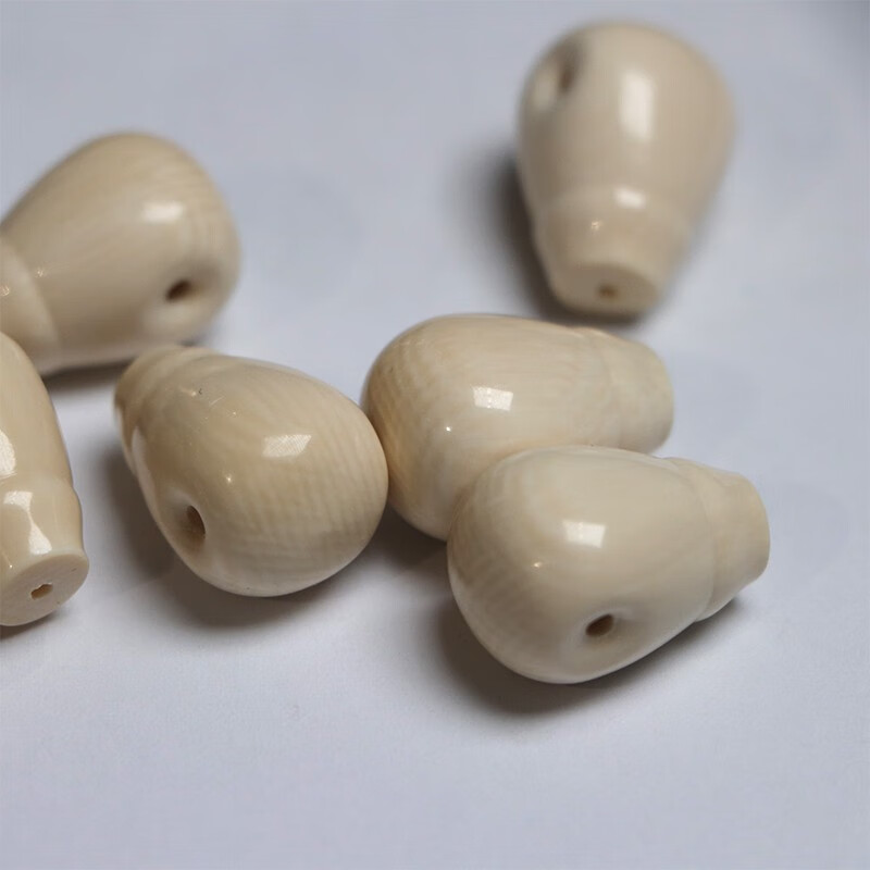 青鹊凰 猛犸象牙一体三通猛犸牙三通佛头配件 水滴马奶西施壶 西施壶