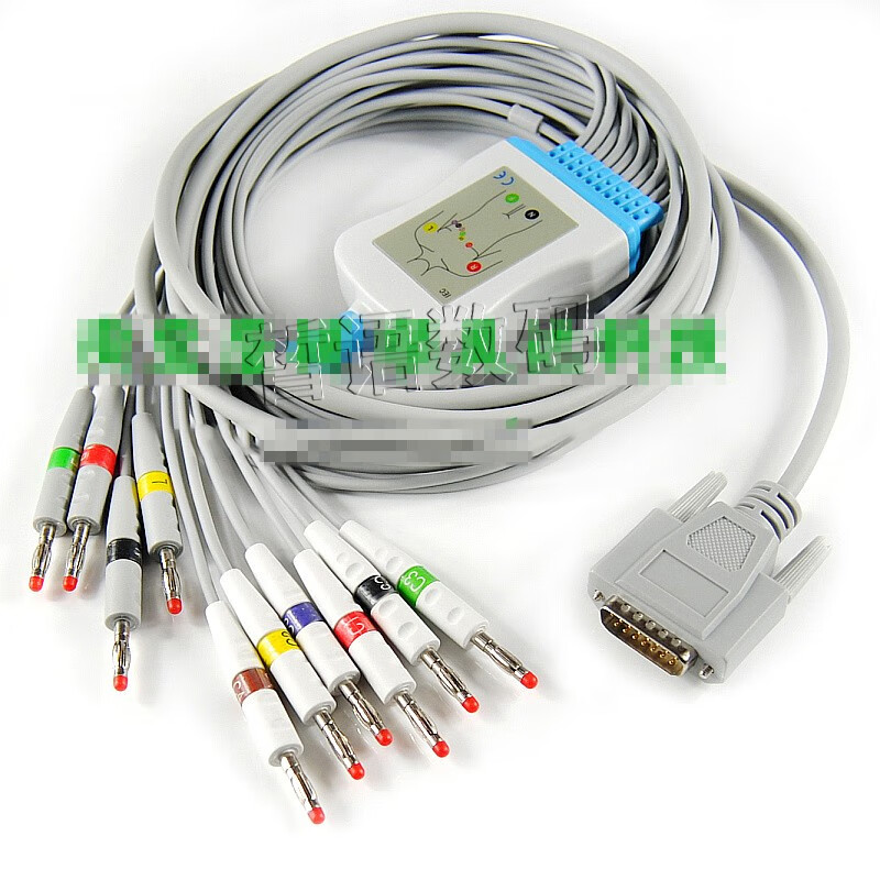 适用edan理邦se-1200se-1201 se-12 se-300 601心电图机导联线杰奇洛