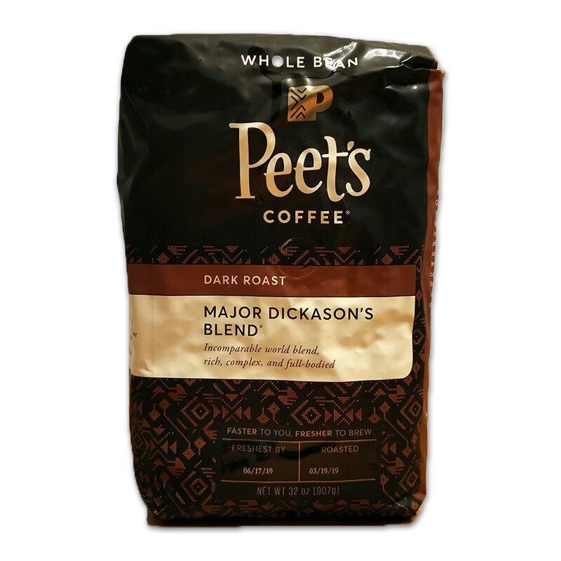 美国代购peets皮爷咖啡豆peets苏门答腊创世低因航海家新鲜 【超市版