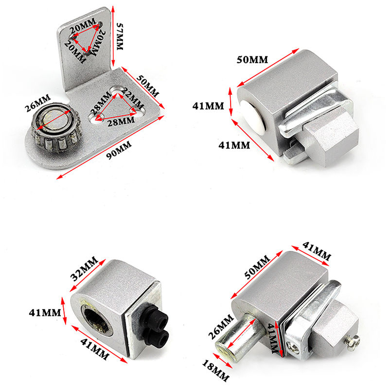 肯德基地轴麦当劳门轴铝合金平开门合页kfc平开门简易弹簧地轴 中号