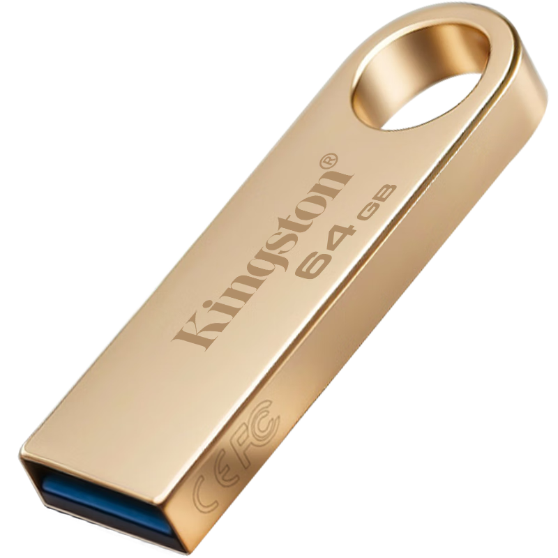 Kingston 金士顿 DTSE9G3 USB3.2 U盘 金色 64GB