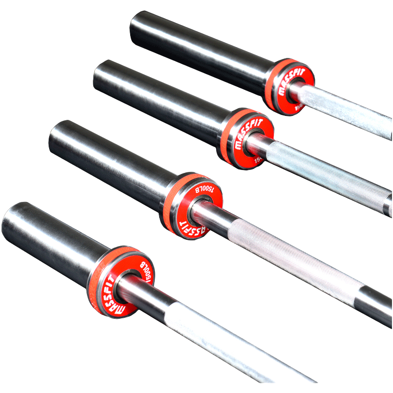 馬西（MASSFIT）專(zhuān)業(yè)級(jí)杠鈴桿健身房專(zhuān)用臥推深蹲舉重 奧桿紅圈系列1500磅奧桿  紅圈1.8米（OB72）+卡扣一對(duì) 紅圈奧桿